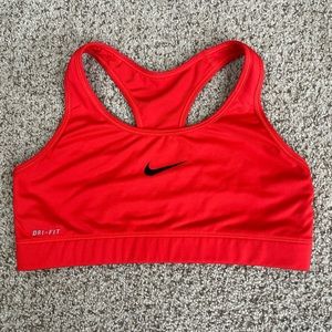 Nike Sports Bra, Red, Size Small